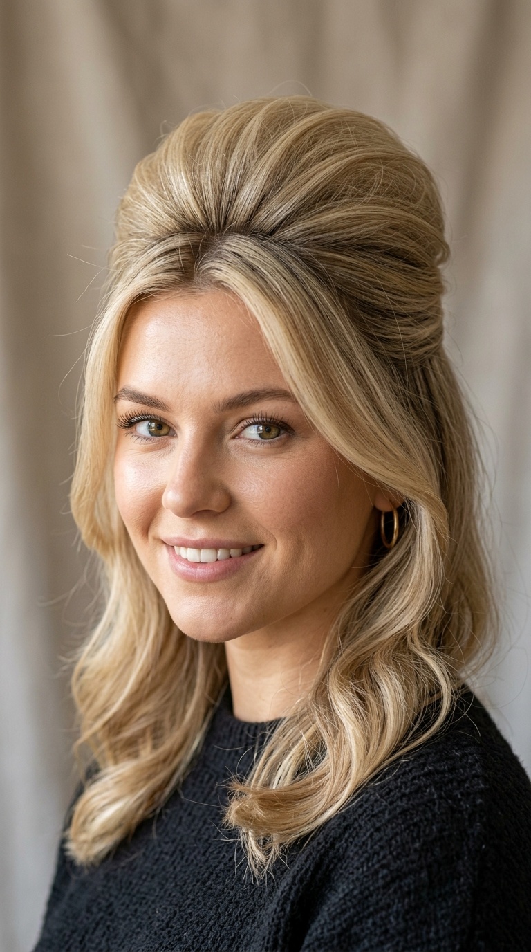 Voluminous Retro Bouffant