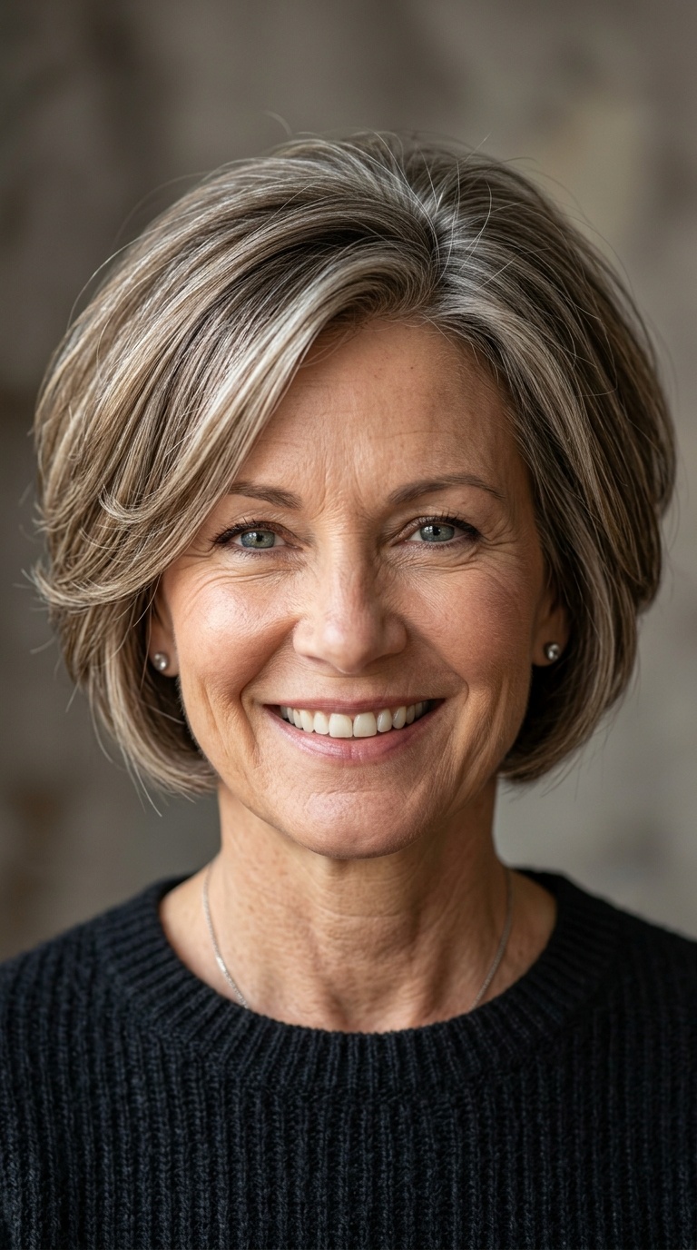 Voluminous Rounded Bob