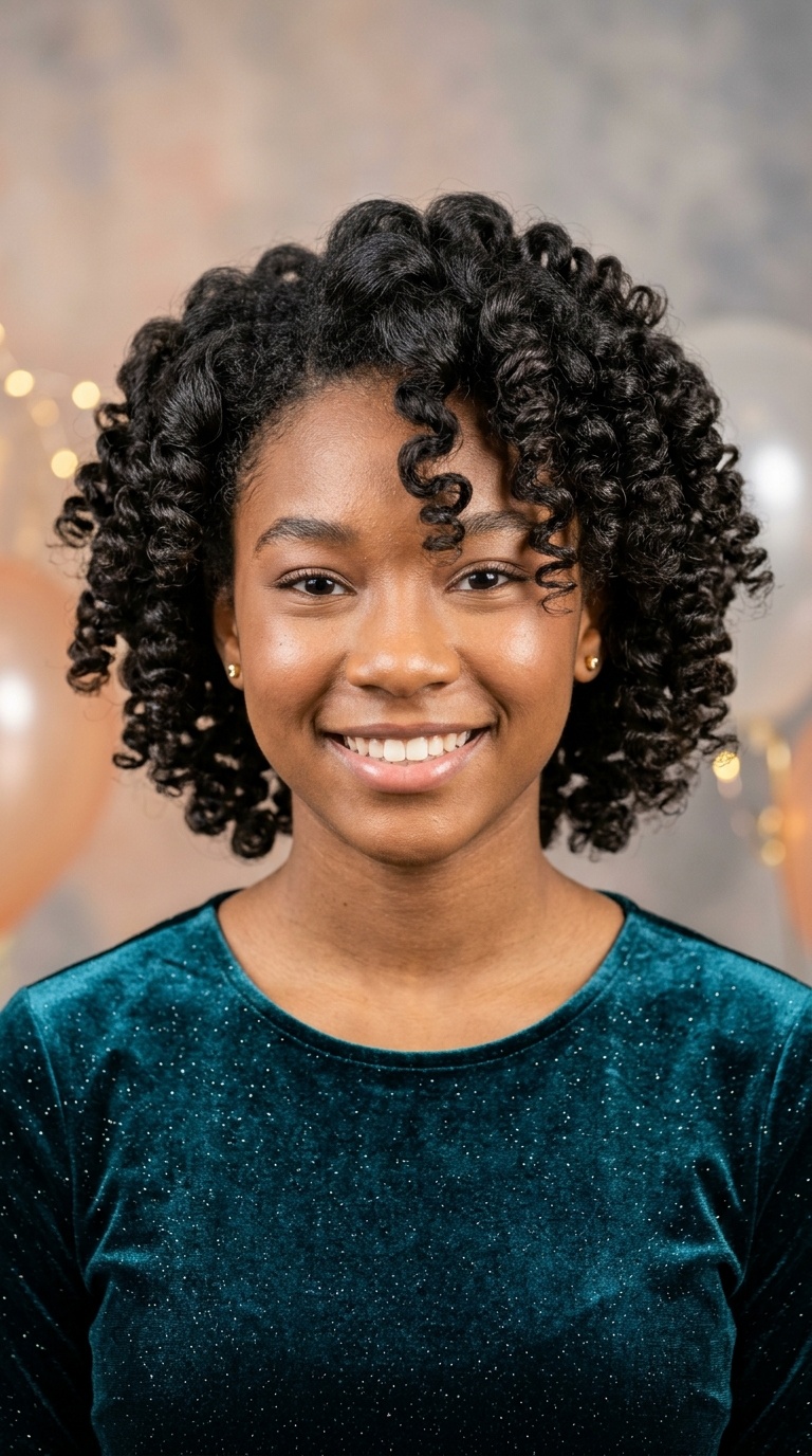 Voluminous Sculpted Curls