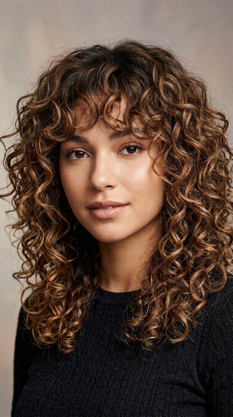 Voluminous Shag with Bangs