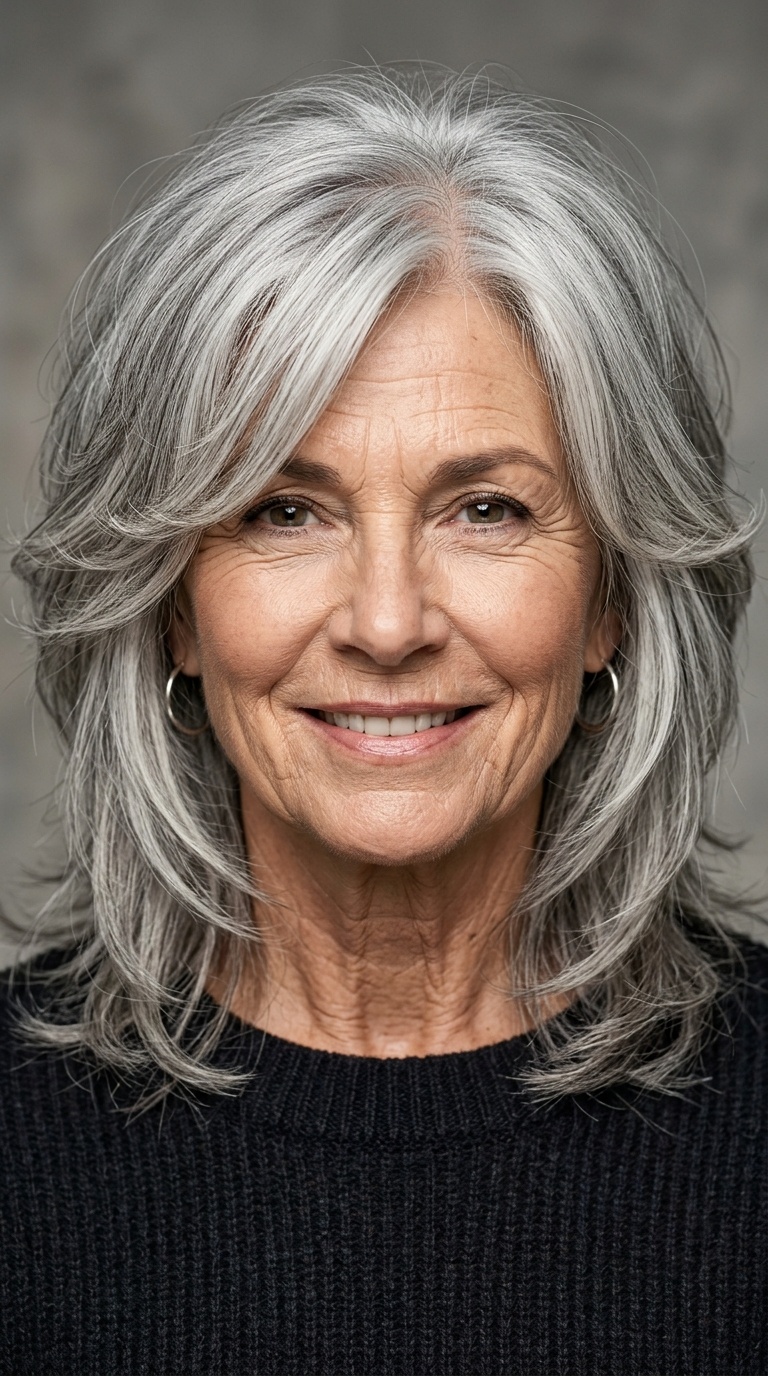 Voluminous Shag with Face-Framing Layers