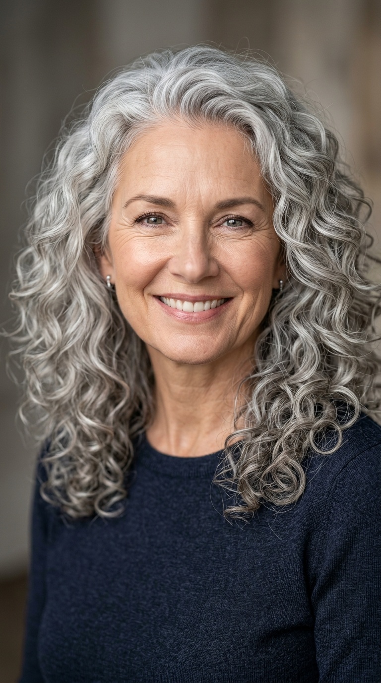 Voluminous Shoulder-Length Curls