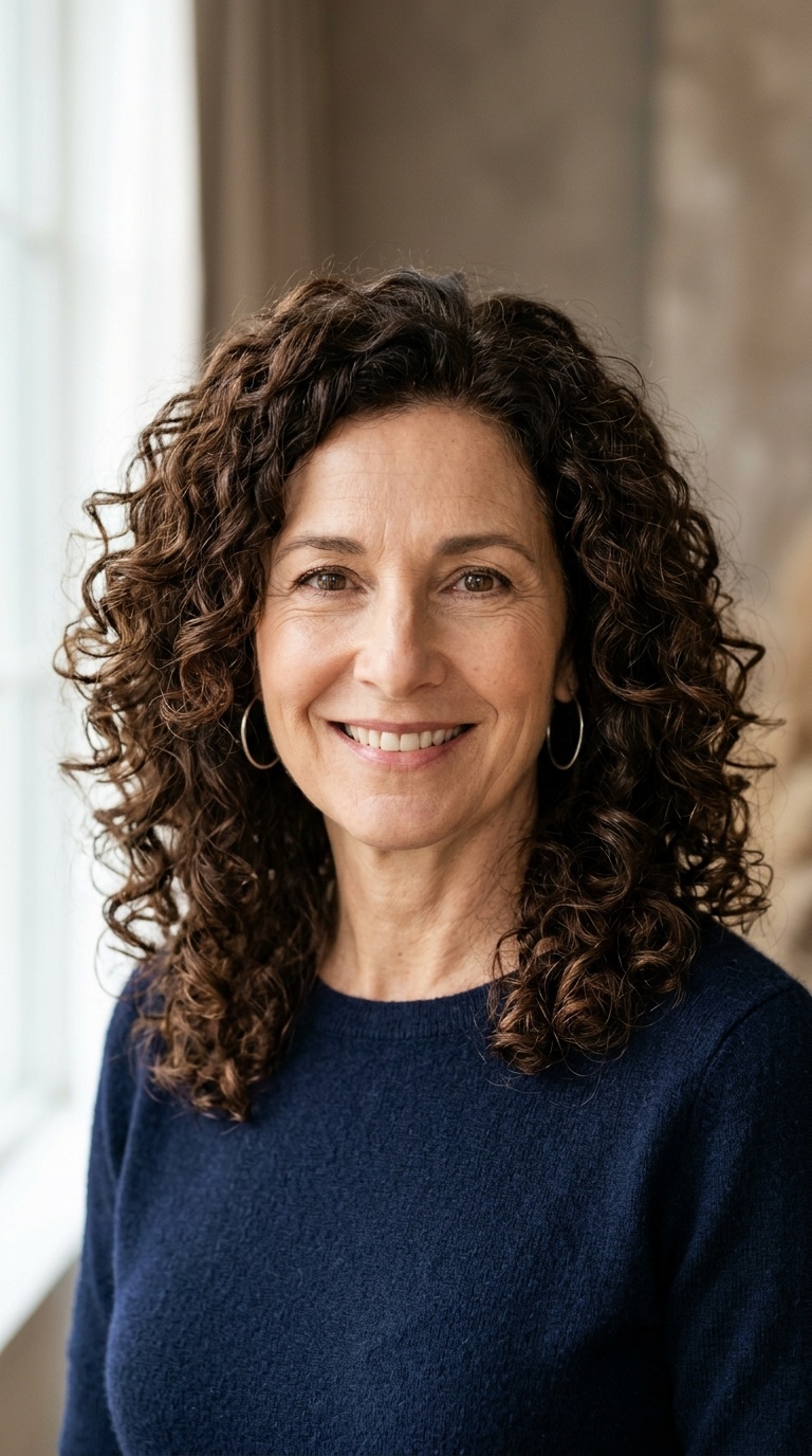 Voluminous Shoulder-Length Curls