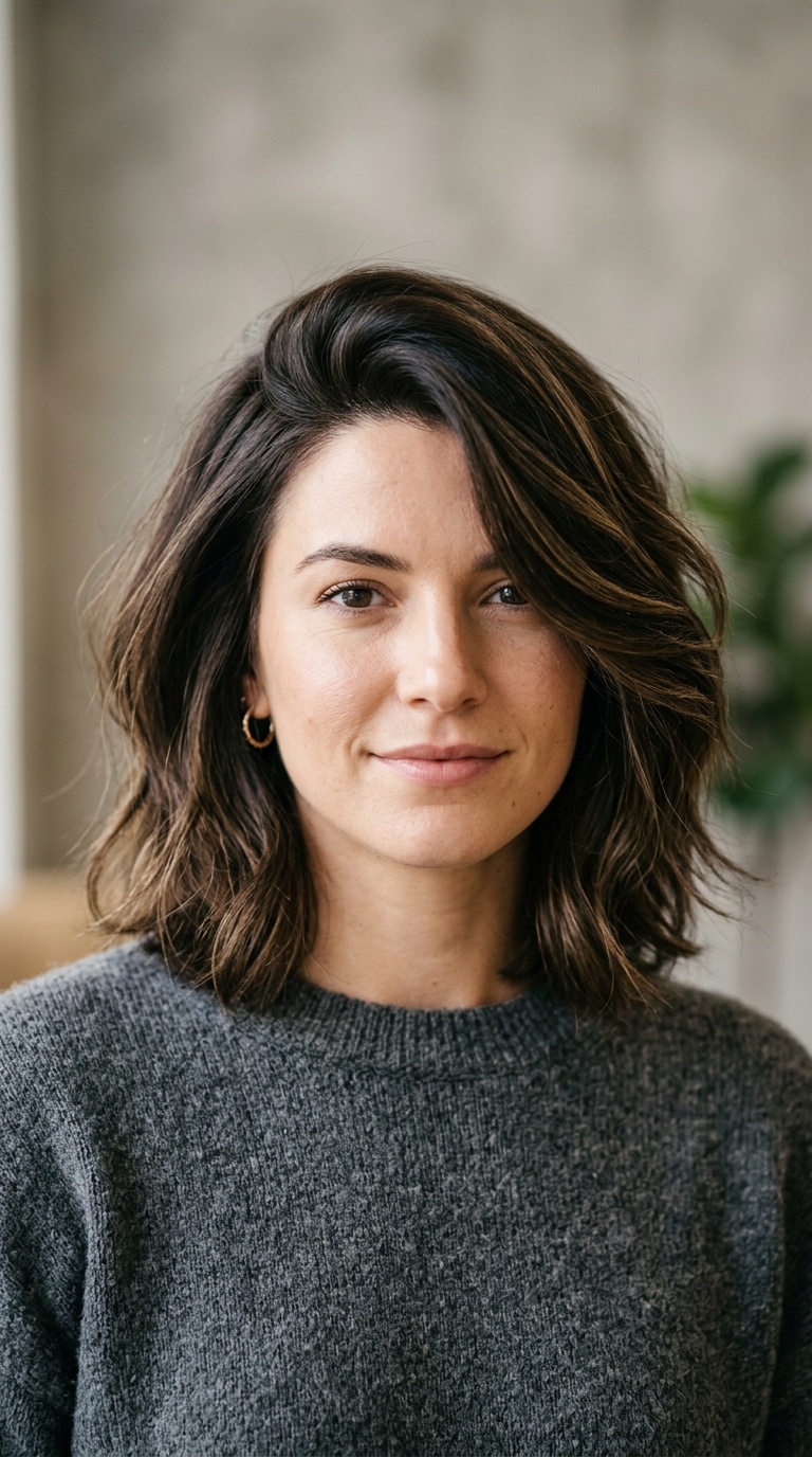 Voluminous Side-Parted Lob