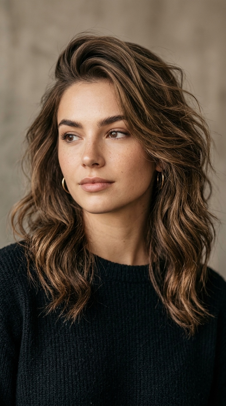Voluminous Side-Swept Texture