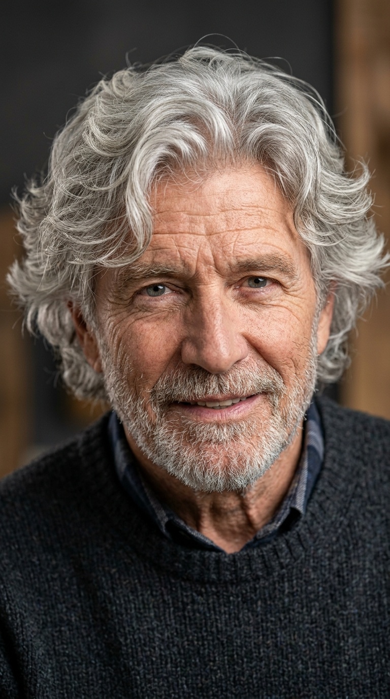 Voluminous Silver Waves