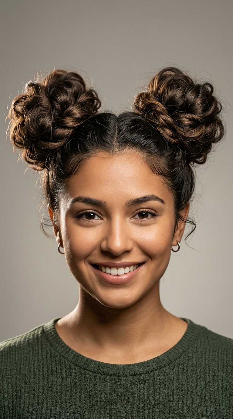 Voluminous Space Buns