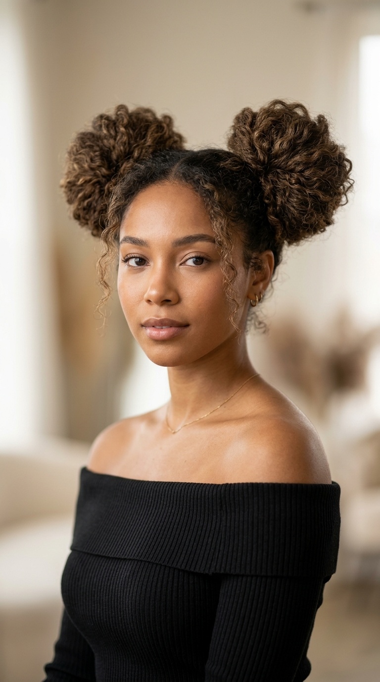 Voluminous Space Buns