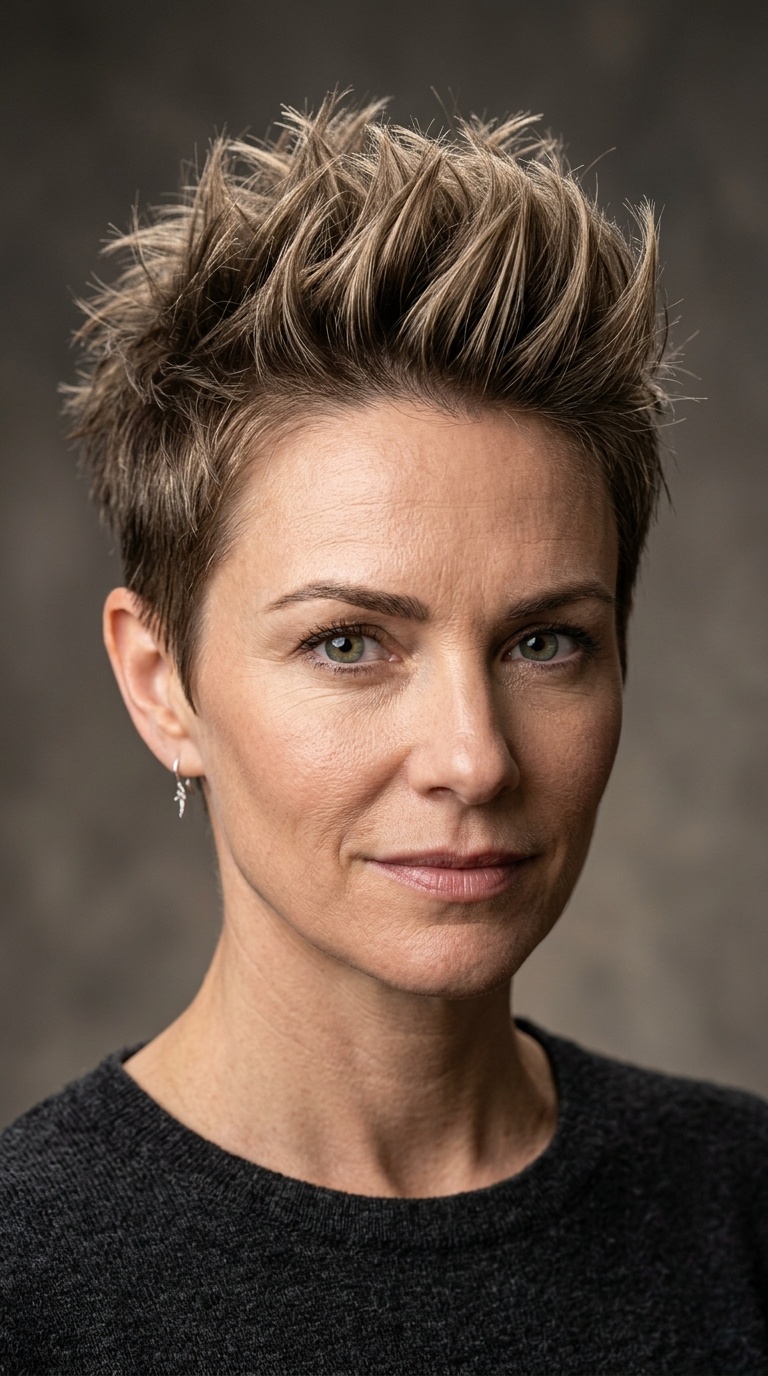 Voluminous Spiky Crown for Fine Hair
