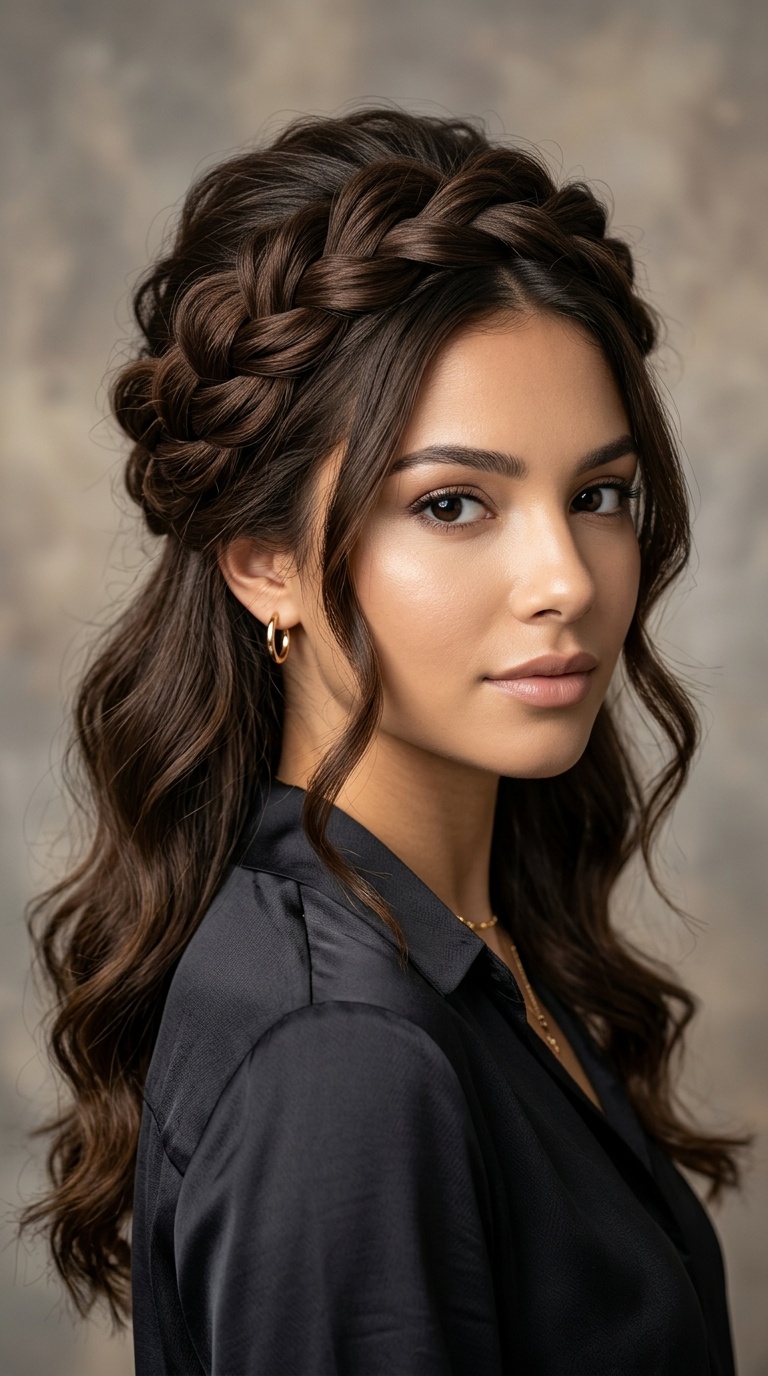 Voluminous Teased Twist Crown