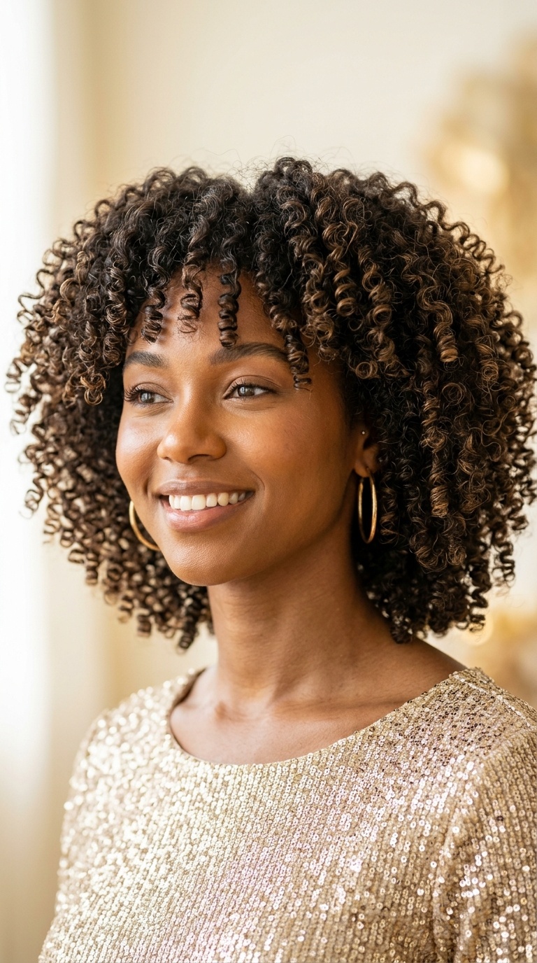 Voluminous Textured Curls