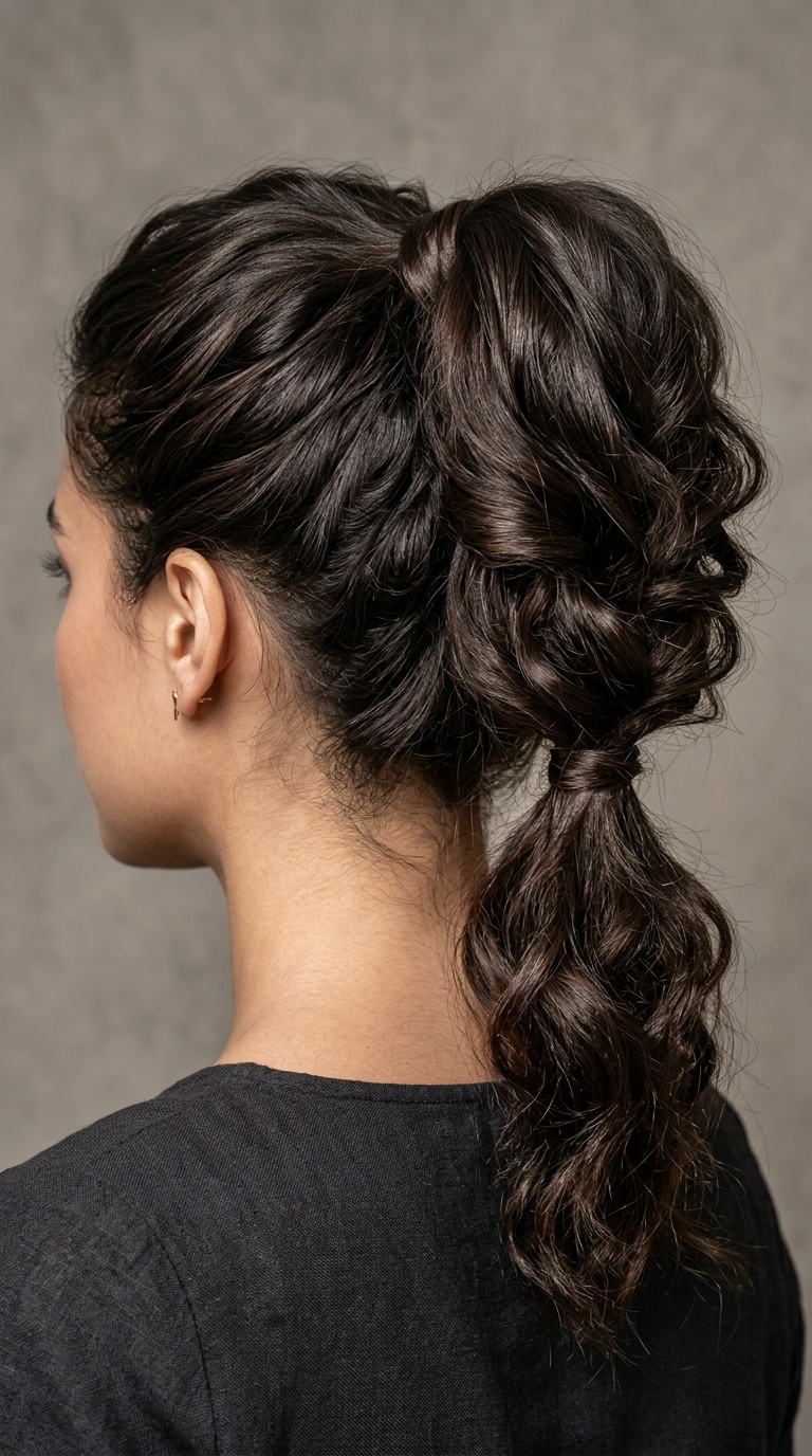 Voluminous Textured Ponytail