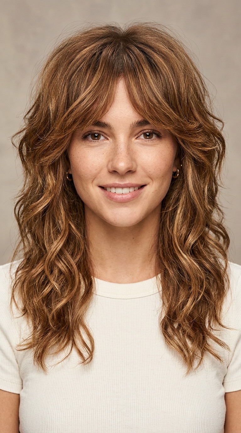 Voluminous Textured Shag