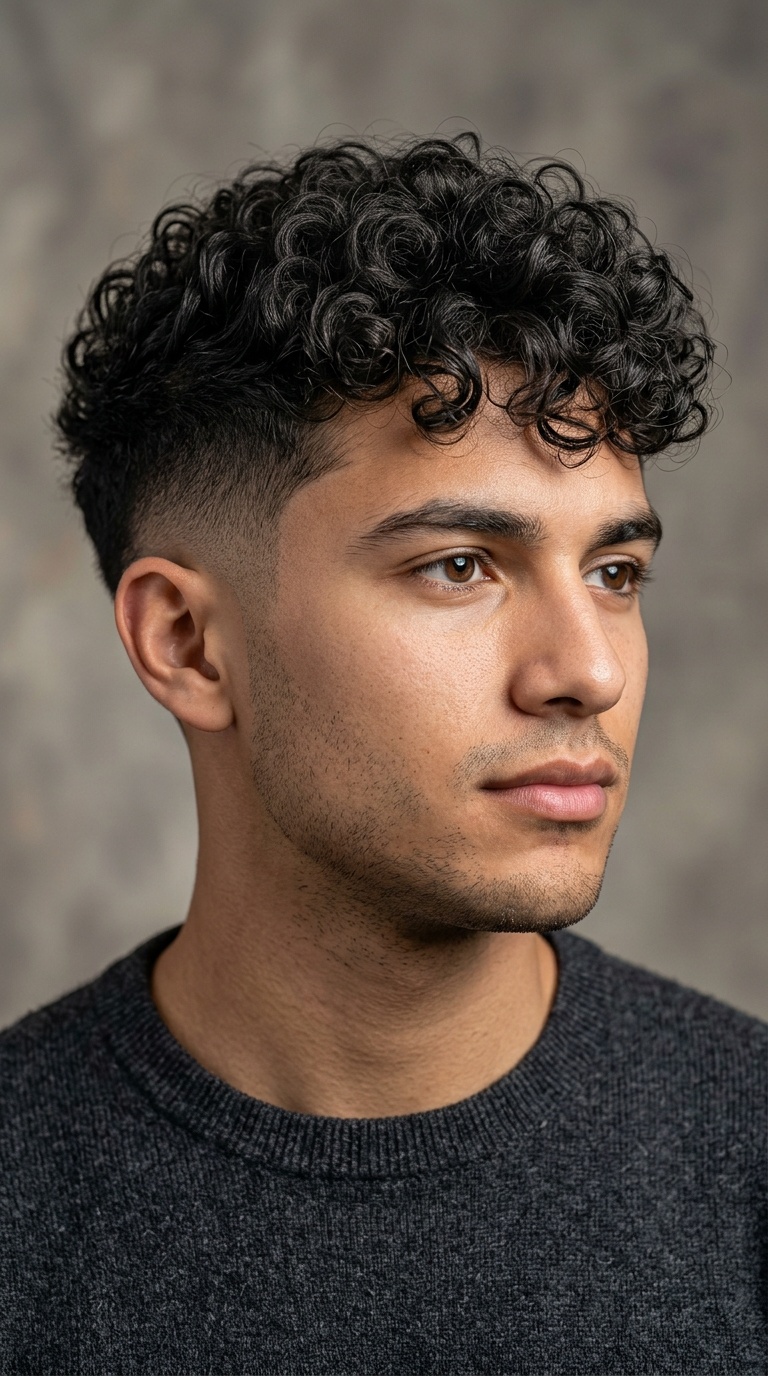Voluminous Top with Compressed Drop Fade