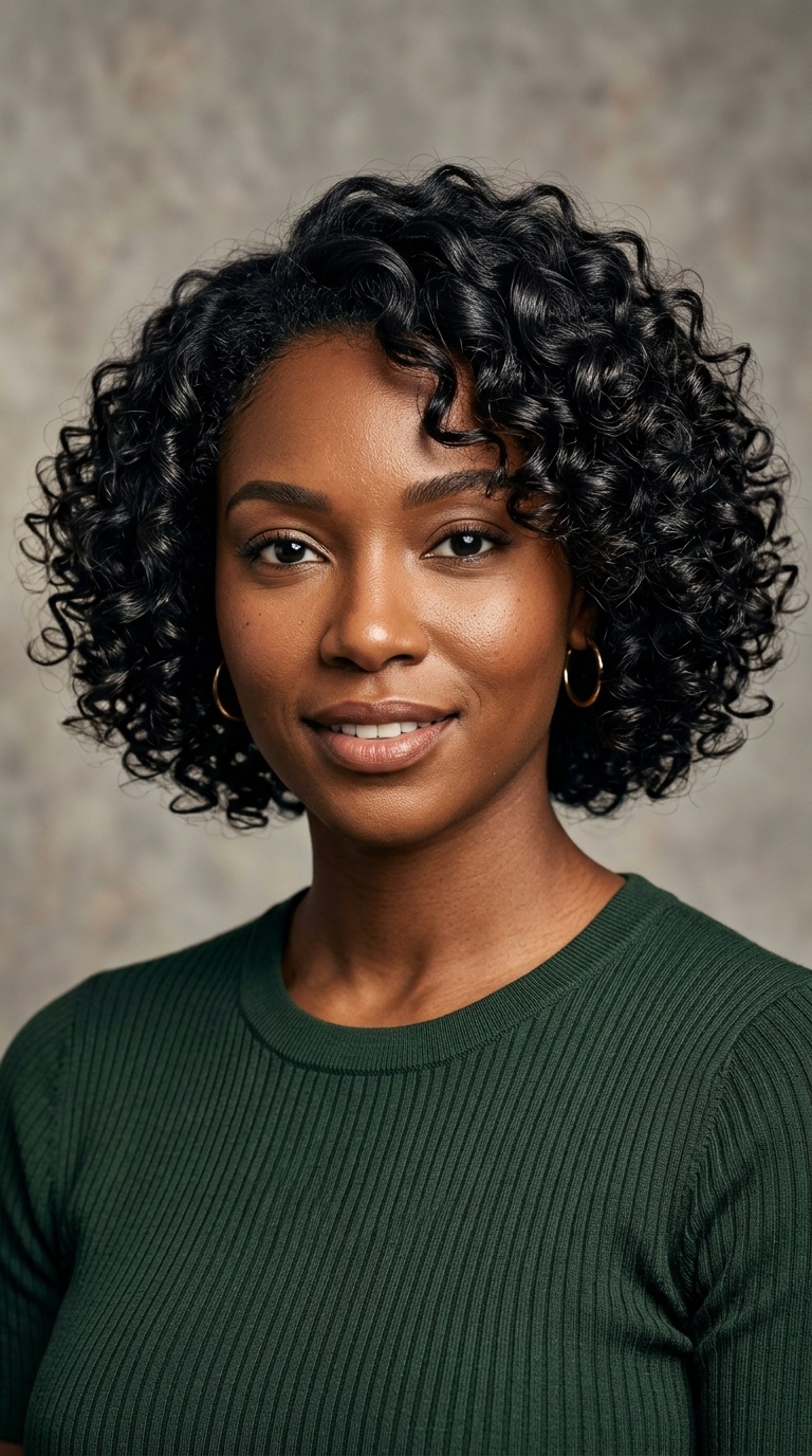 Voluminous Wand Curls Bob