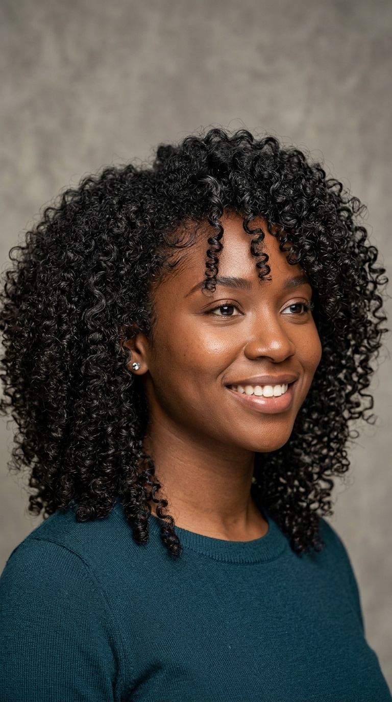 Voluminous Wash-and-Go Curls
