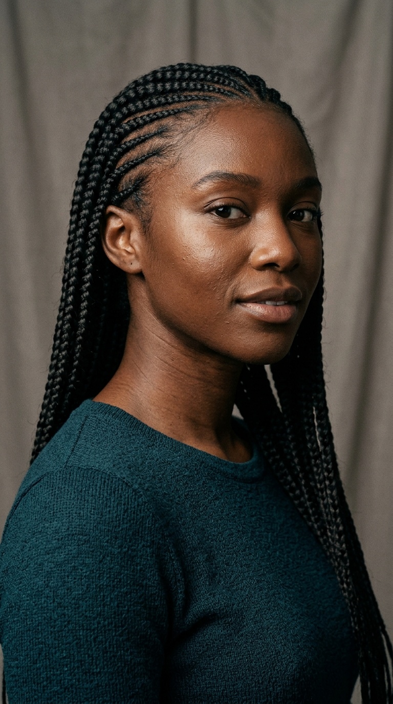 Waist-Length Cornrow Extensions
