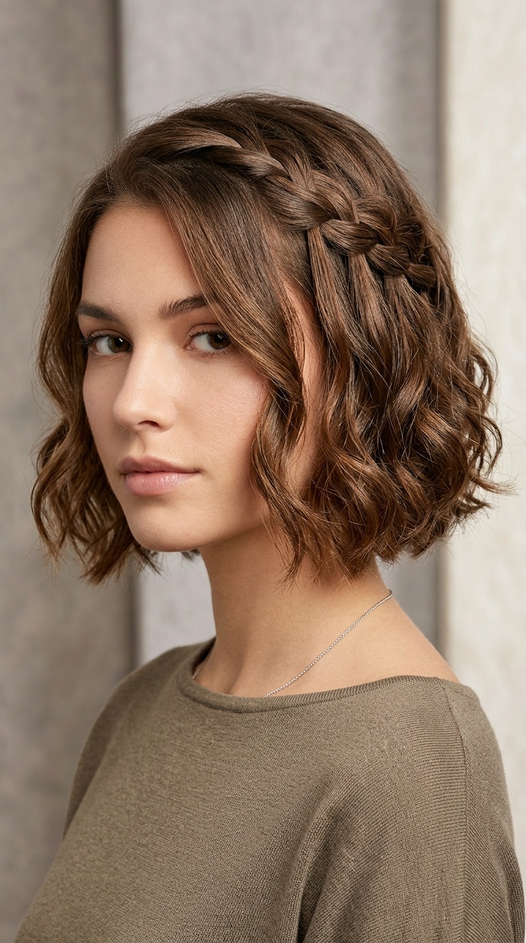 Waterfall Braid Bob