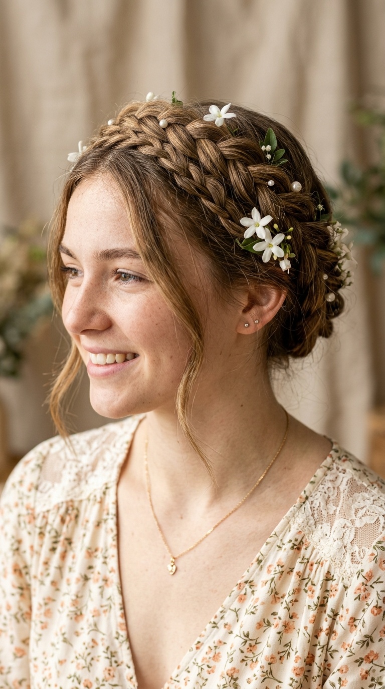 Waterfall Braid Crown