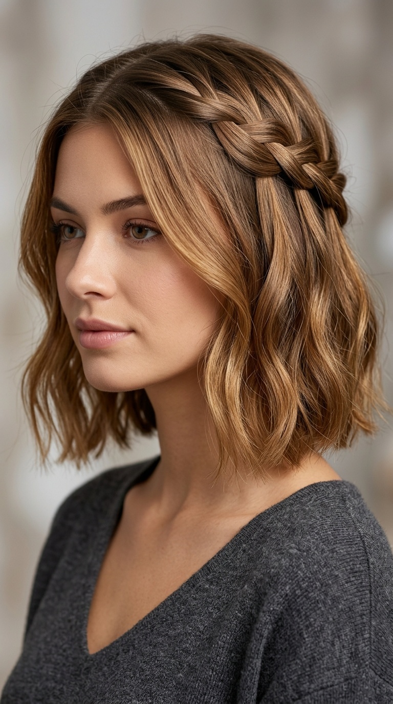 Waterfall Braid for Bobs
