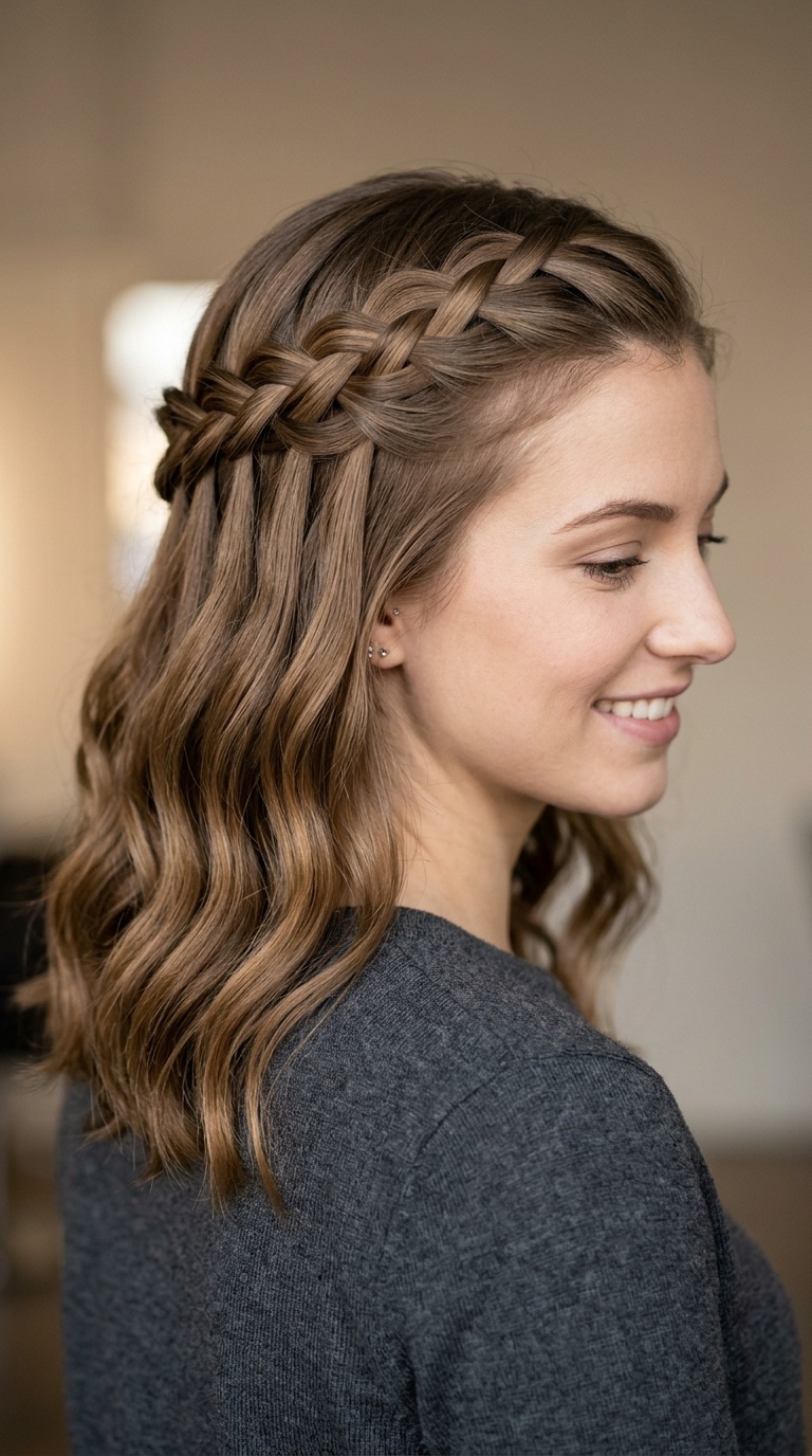 Waterfall Braid for Clean Tresses