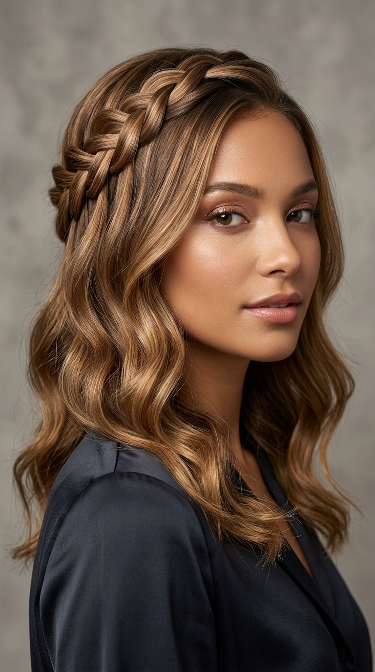 Waterfall Braid for Short Hair