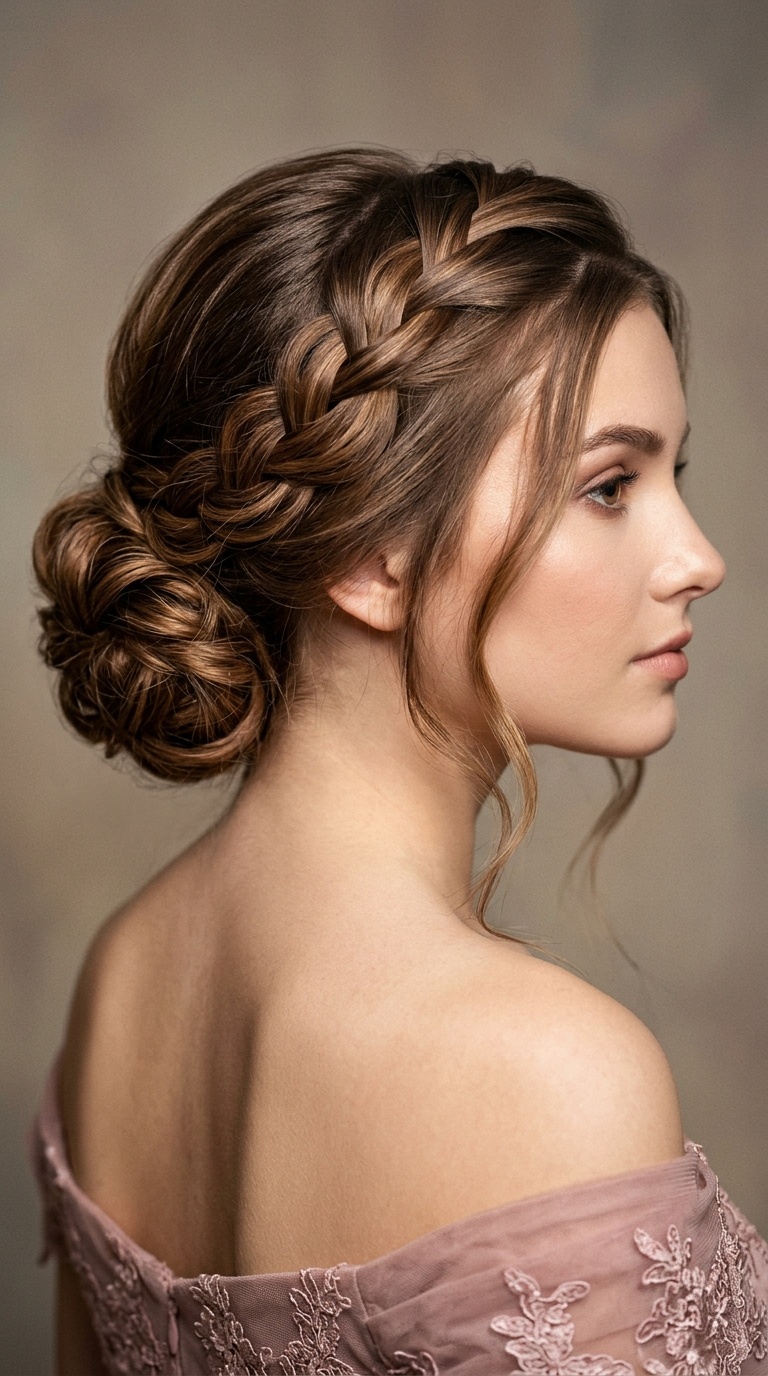 Waterfall Braid Updo