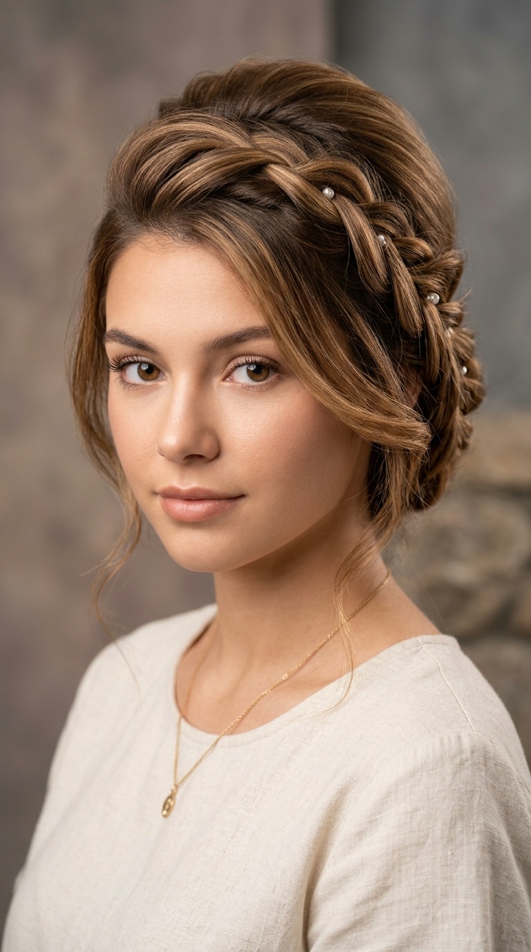 Waterfall Braid with Lifted Crown