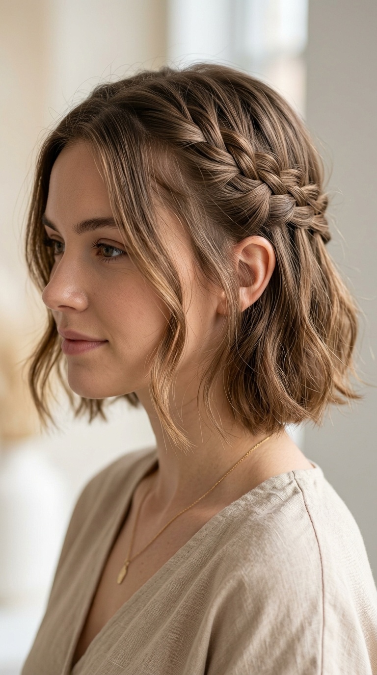 Waterfall Braid with Loose Ends