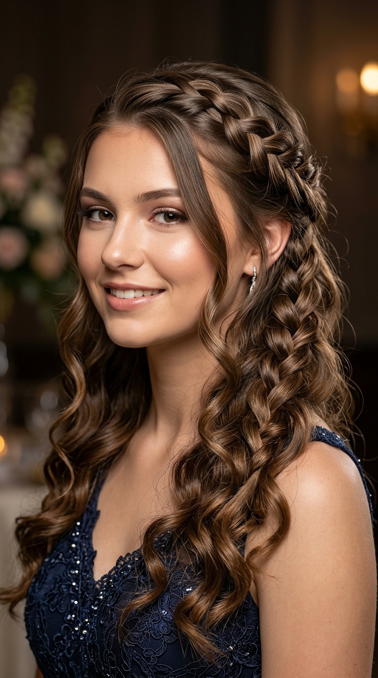 Waterfall Braid with Soft Spirals