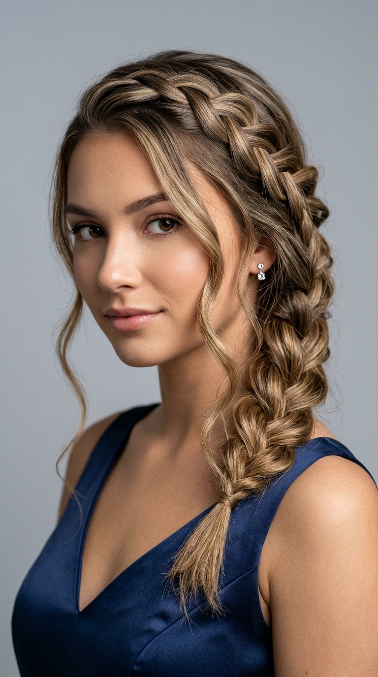 Waterfall Braid with Texture