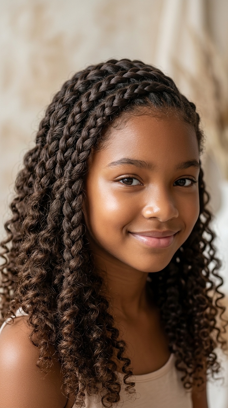 Waterfall Braids with Natural Ends