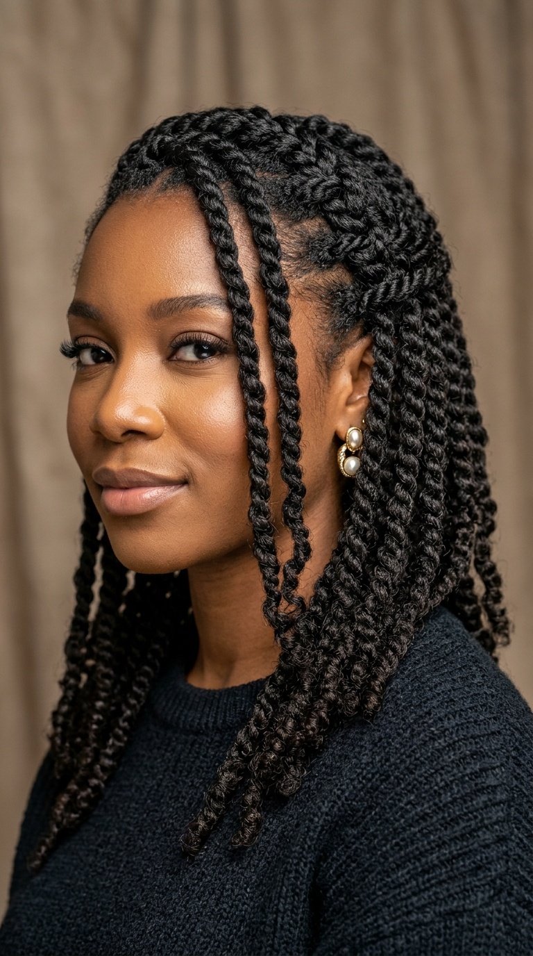 Waterfall Twists with Cascading Lengths
