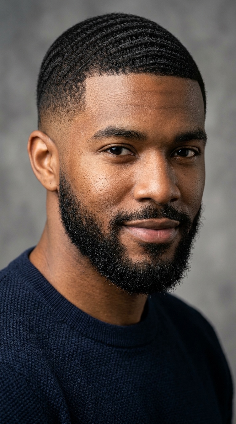 Waves with Low Fade and Connected Beard
