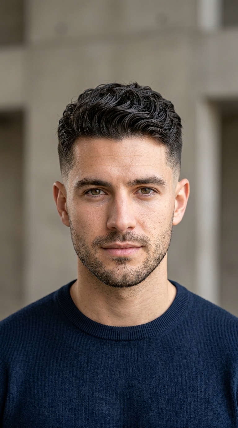 Wavy Crew Cut