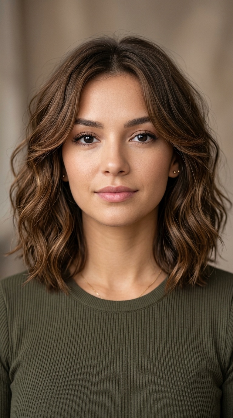 Wavy Lob with Face Frames