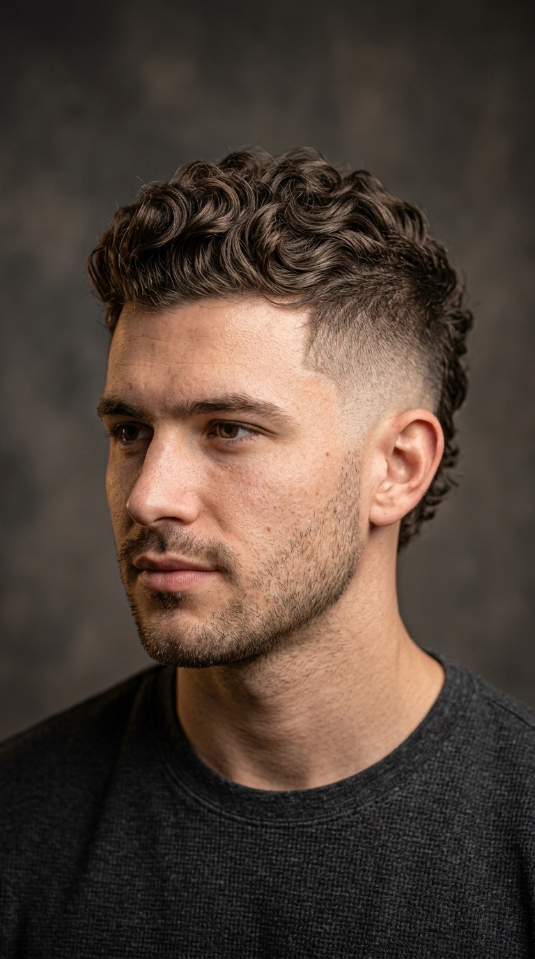 Wavy Mohawk Fade