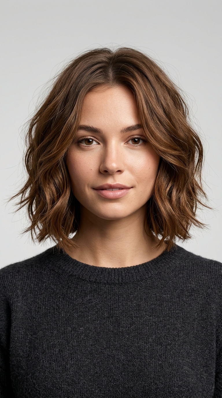 Wavy Shaggy Bob