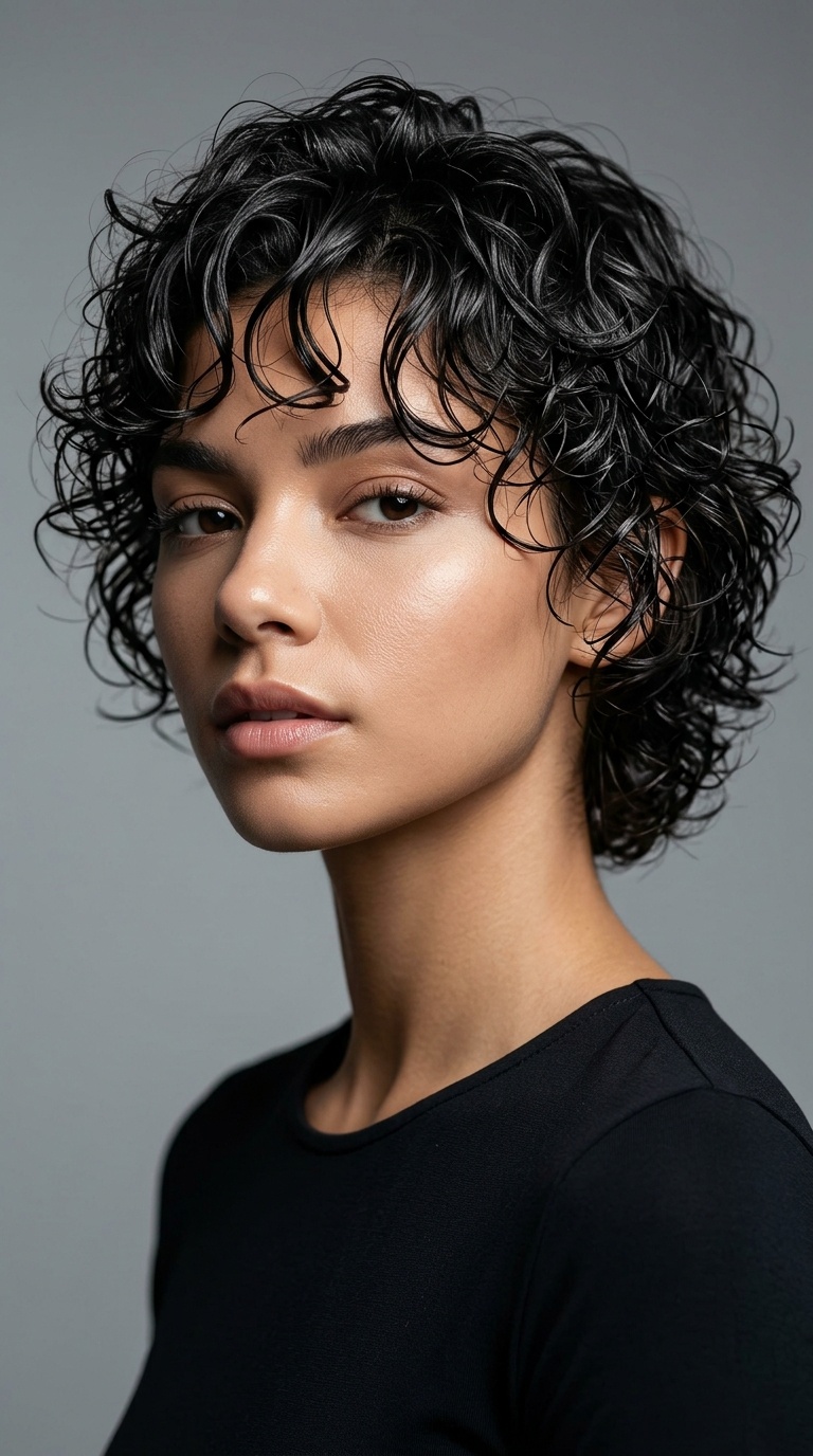 Wet Curls with Volume
