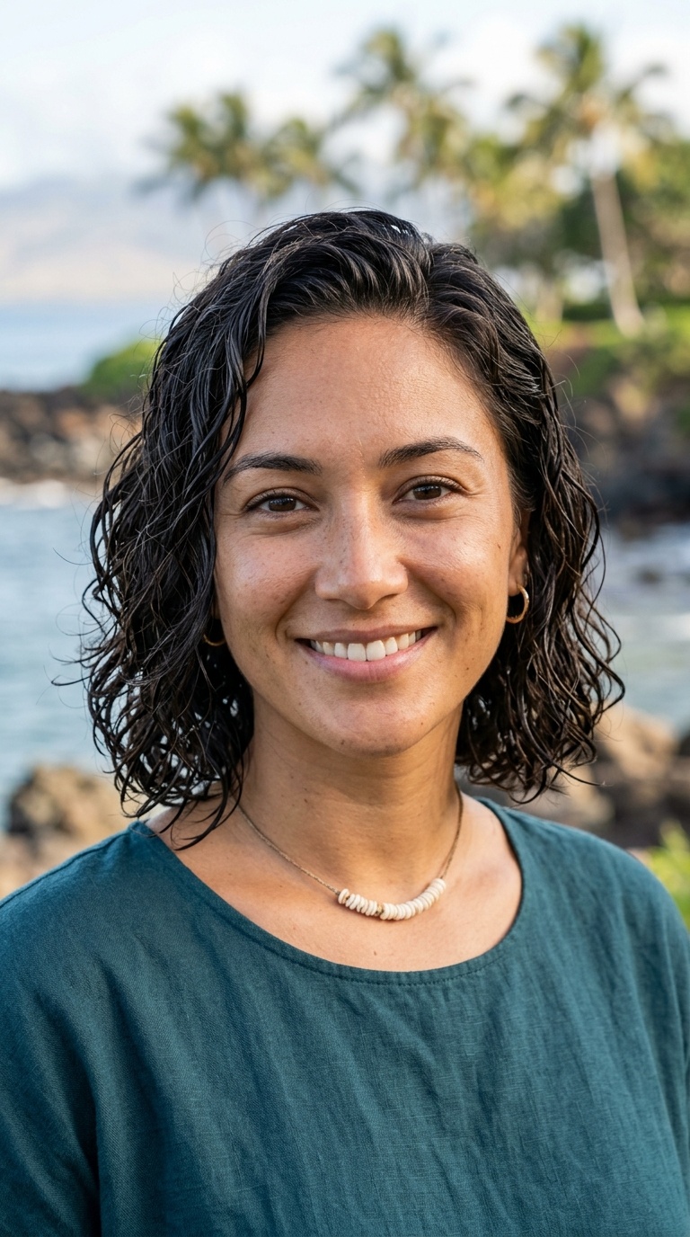 Wet-Look Island Bob