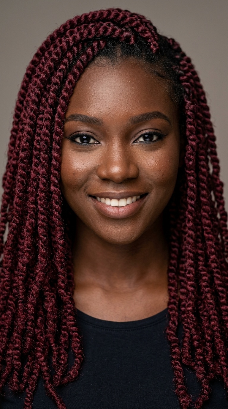 Wine-Colored Passion Twists