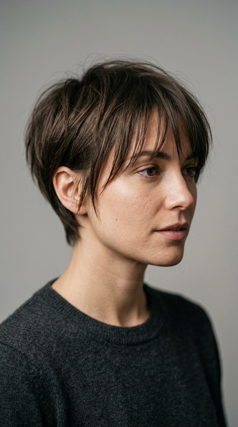 Wispy Bangs Pixie