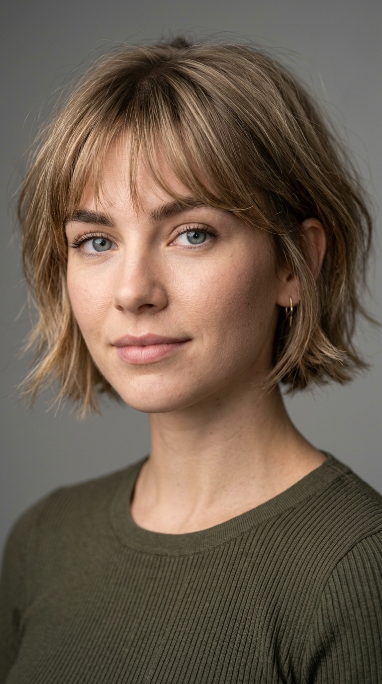 Wispy Bob with Wispy Bangs