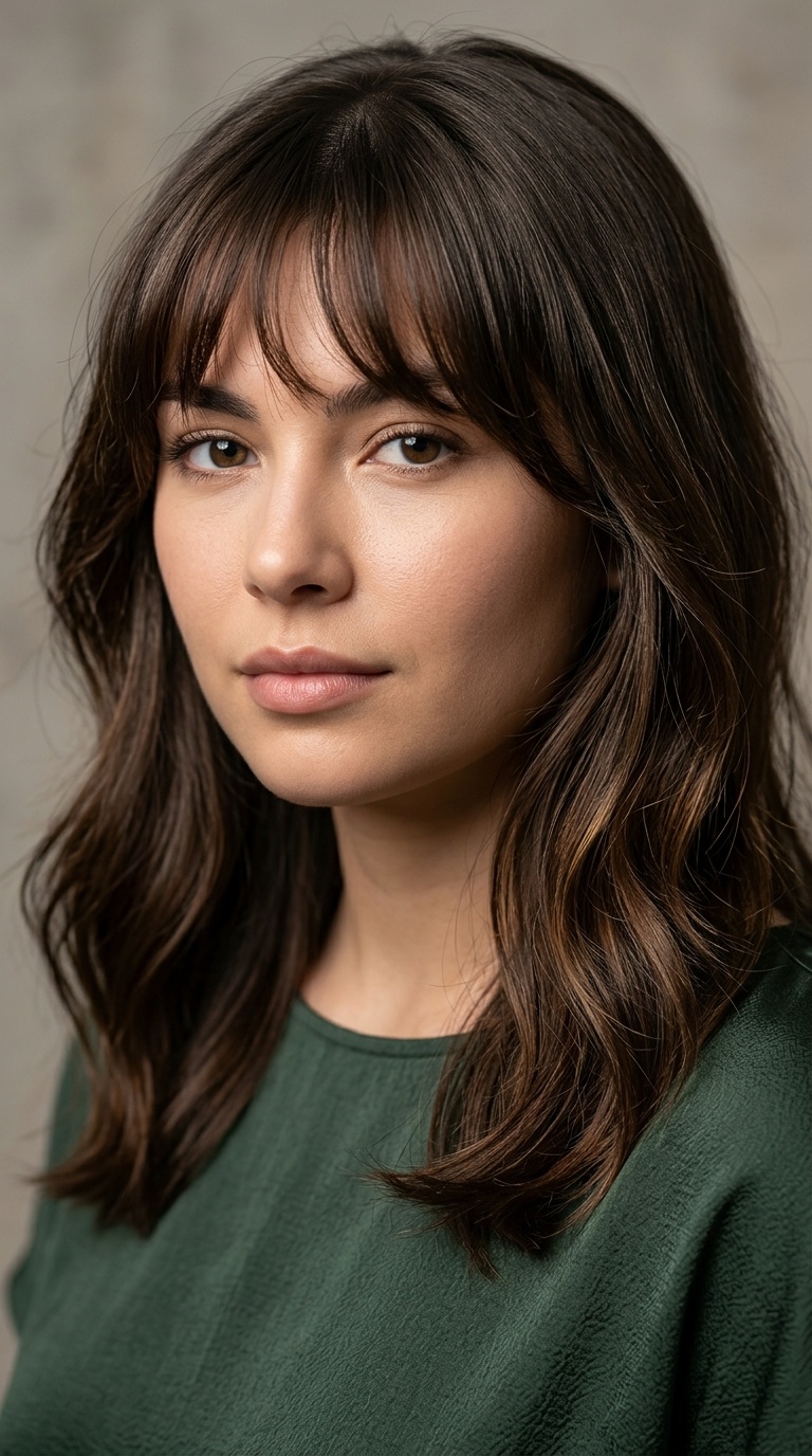 Wispy Bottleneck Bangs
