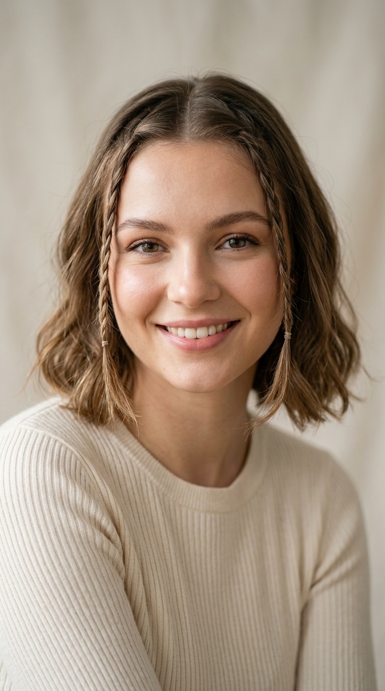 Wispy Face-Framing Braids