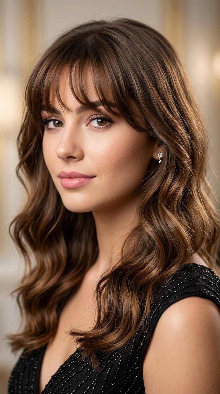 Wispy Fringe and Loose Waves