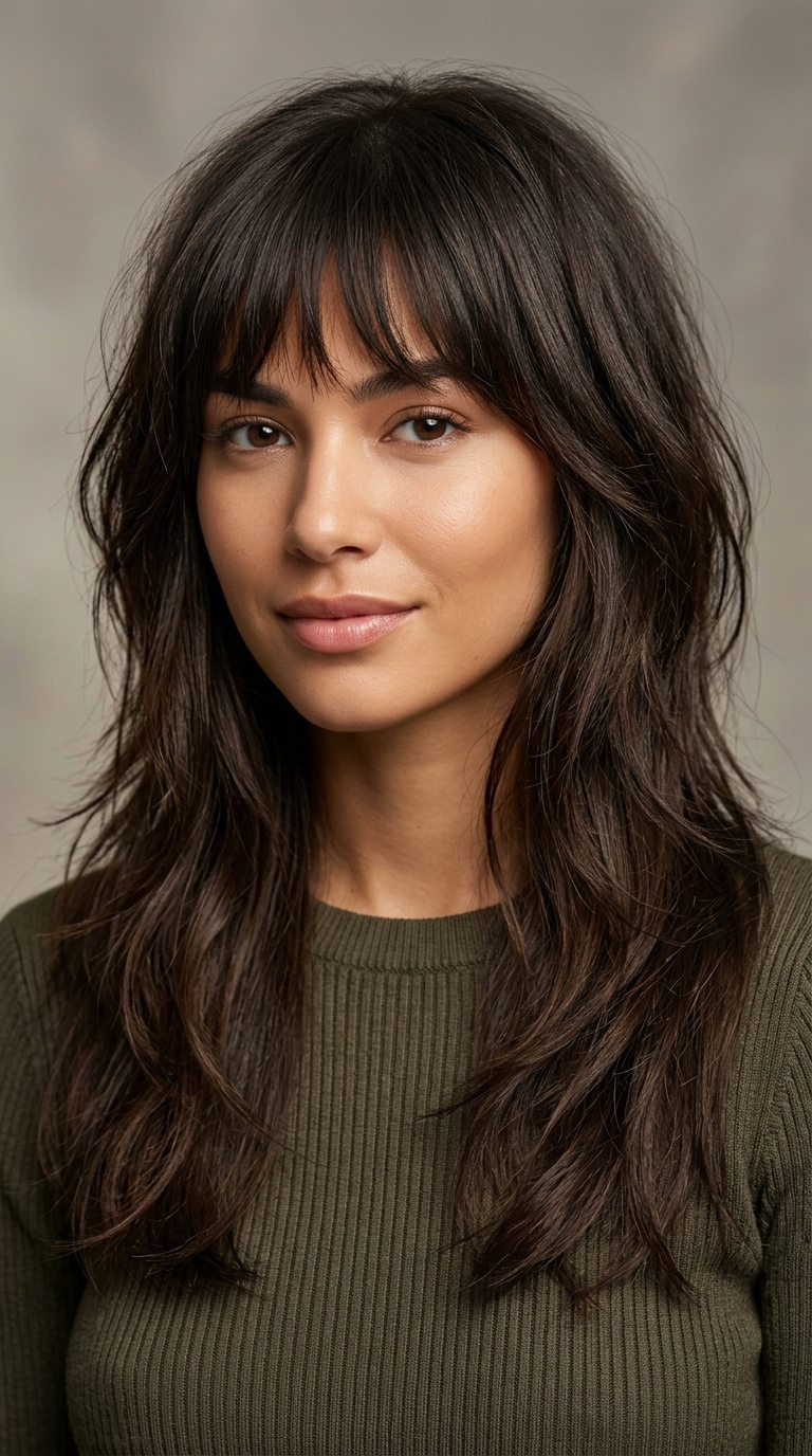 Wispy Fringe with Long Layers
