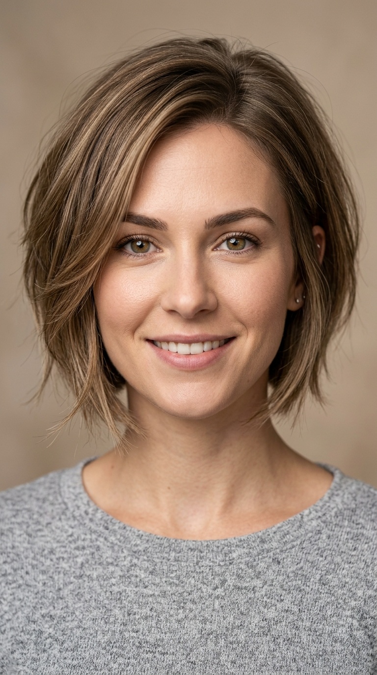 Wispy Inverted Bob