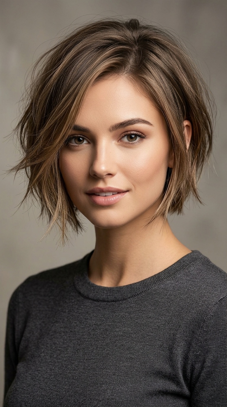 Wispy Inverted Bob