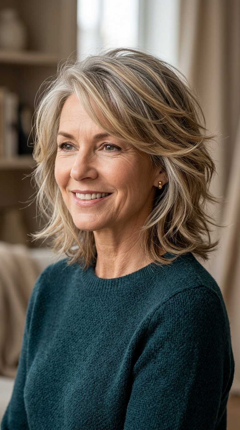 Wispy Layered Cut for Thinning Hair